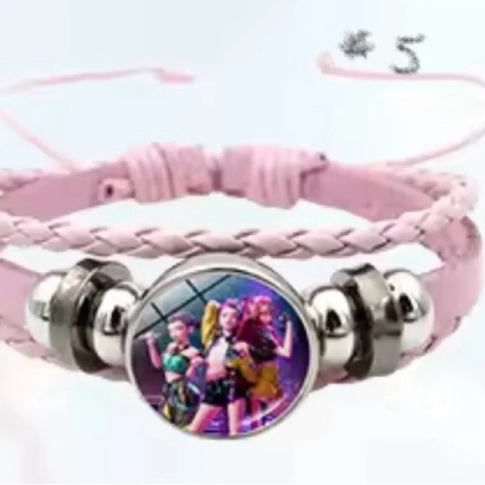 Pink Braided K-pop Demon‎ Hunter Bracelet